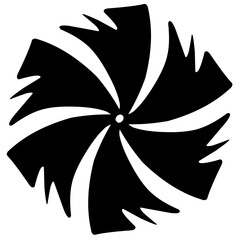 Propeller Silhouette Vector