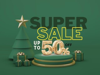 super sale 50% off template