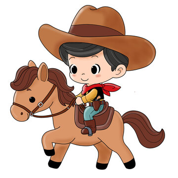 cowboy with a horse