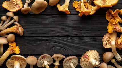 Obraz na płótnie Canvas mushroom frame 