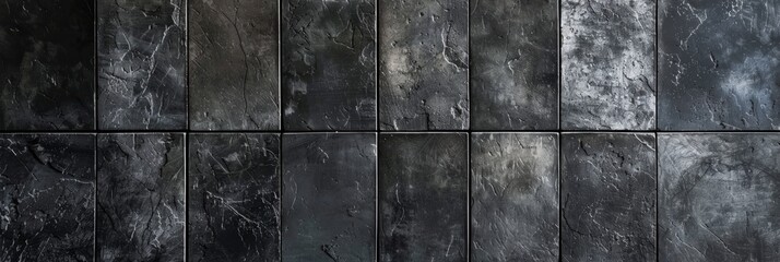 black grey anthracite stone concrete tile wall or floor texture background.