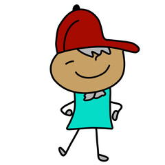 Hand Drawn Happy Kids Cartoons