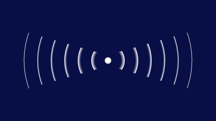 Radio wave circle background. Wi-Fi Were less signal illustration background. - obrazy, fototapety, plakaty