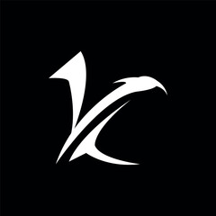 Letter k minimalist logo and icon design
