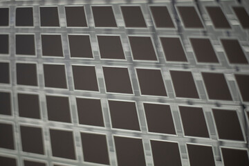 Steel mesh. Metal mesh of uneven lines. Square texture.