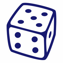 Vector icon of dice for fantasy and tabletop games. Board game polyhedral dices with different sides Vector isolated on white background.