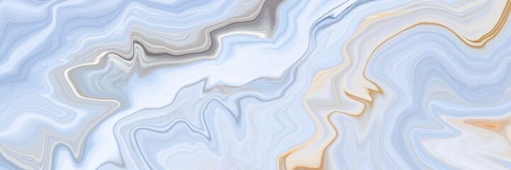 Fototapeta premium Marble rock texture blue ink pattern liquid swirl paint white dark that is Illustration background for do ceramic counter tile silver gray that is abstract waves skin wall luxurious art ideas concept.