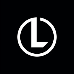 Letter L minimalist logo and icon design