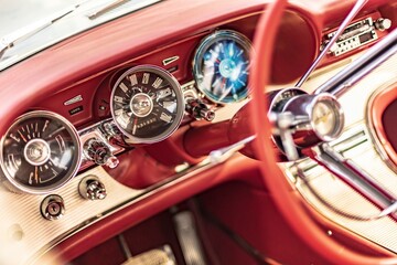 Classic American Car Interior