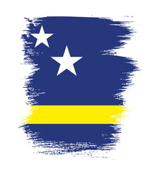 Flag of Curacao, vector layout design