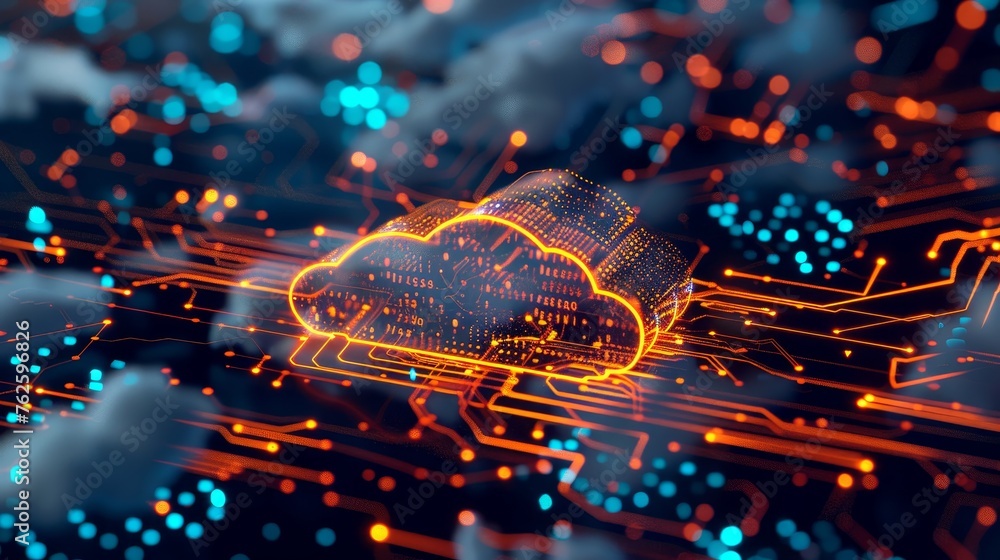 Poster explore the fusion of technology and innovation in hybrid cloud computing