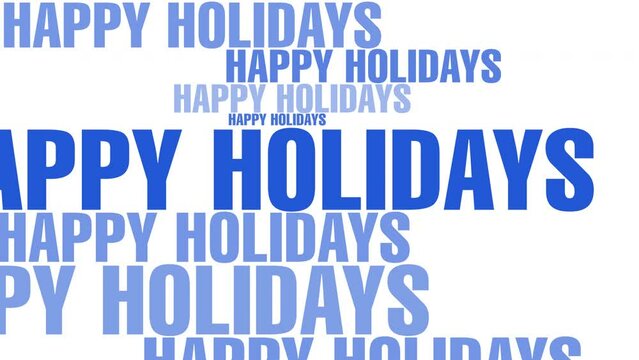 Holiday season symbolizes festivity and cheer with happy holidays text on white background