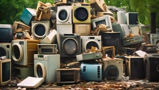 Collect and wait for disposal of electronic waste, refrigerators, washing machines, etc.