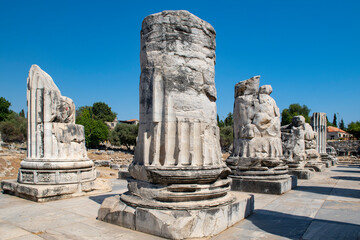 The Temple of Apollo at Didyma antique city in Didim, Aydin - Turkey

