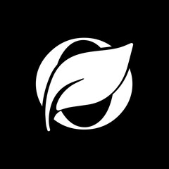 Letter O minimalist logo and icon design
