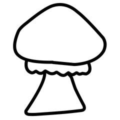 Hand Drawn Mushroom Outline
