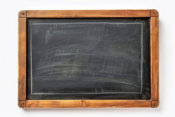 Blackboard with a chalk on a white background.