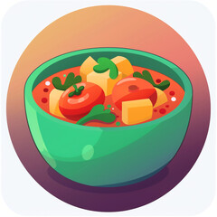 Kitchen app icon - sharing recipe cookbooks сreated with Generative Ai