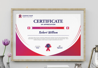 Certificate Of Achievement Layout - obrazy, fototapety, plakaty