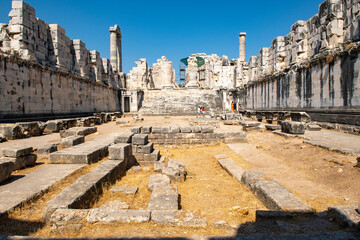 The Temple of Apollo at Didyma antique city in Didim, Aydin - Turkey

