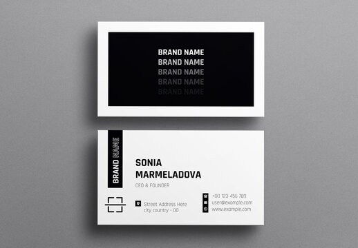 Simple Business Card Layout