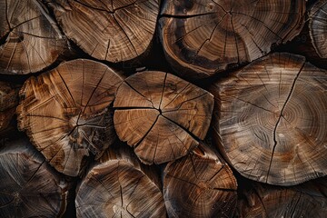 Naklejka premium Wood backgrounds and textures concept. generative ai