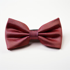 Stylish bow tie on a white background сreated with Generative Ai