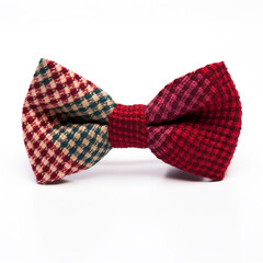 Stylish bow tie on a white background сreated with Generative Ai