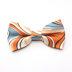 Stylish bow tie on a white background сreated with Generative Ai