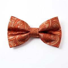 Stylish bow tie on a white background сreated with Generative Ai