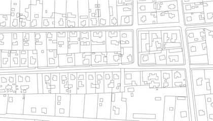 Vintage map background. Urban city top view. Vector Illustration.
