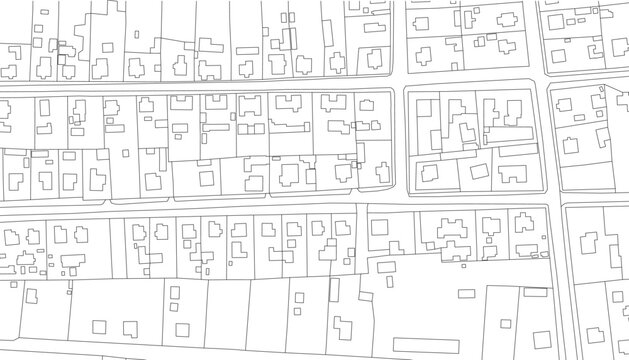 Vintage map background. Urban city top view. Vector Illustration.