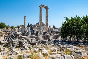 The Temple of Apollo at Didyma antique city in Didim, Aydin - Turkey

