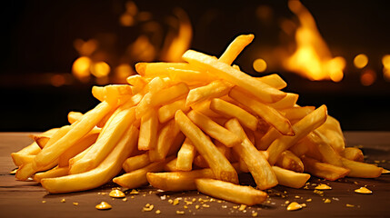 French fries food photography