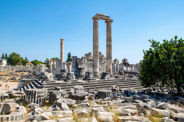 The Temple of Apollo at Didyma antique city in Didim, Aydin - Turkey

