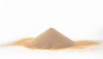  The sand scattering isolated on white background