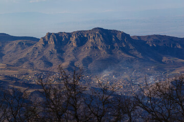 Great landscape with Paravakar village and mountains, Armenia