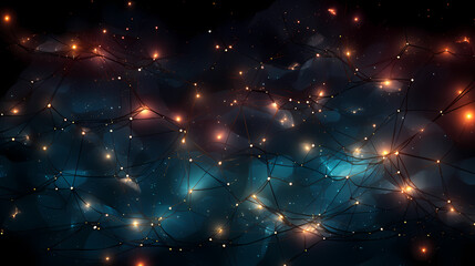 Obraz premium Abstract technology background with connection points for wireless, network or digital design