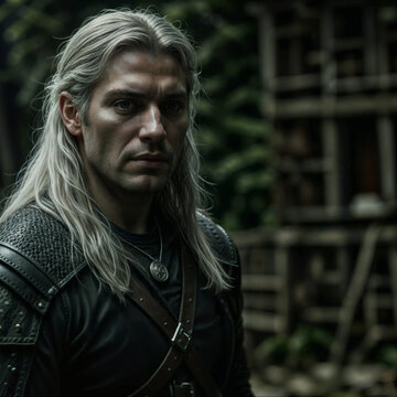beast hunter with white hair