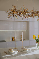 table setting for a dinner