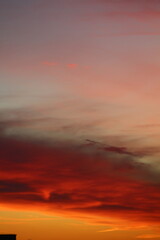 sunset in the sky