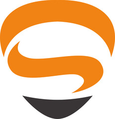 Letter S minimalist logo and icon design
