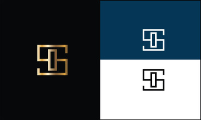 Obraz premium SI, IS,S , I, Abstract Letters Logo monogram