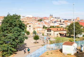 a view of Astorga city, province of Leon, Castile and Leon, Spain - 762627211