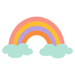 Rainbow icon. Design element. Vector illustration.