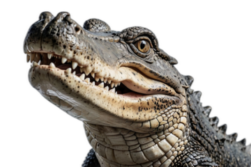 grande reptil cocodrilo aislado