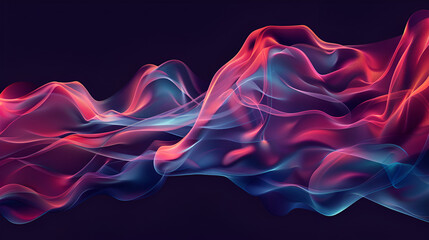 Neon colour purple lines on black background ,3D sound wave background immerse yourself in stunning visuals with our realistic, perfect for enhancing your projects with dynamic audio elements - obrazy, fototapety, plakaty