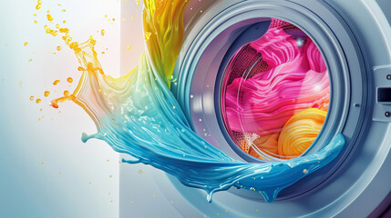 Colorful Laundry Day - obrazy, fototapety, plakaty