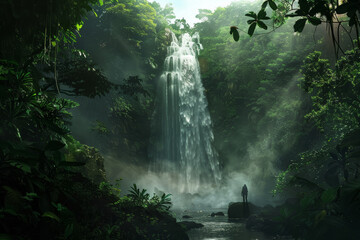 Secret Jungle Waterfall Oasis