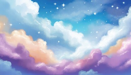 Fototapeta na wymiar fantasy sky and cloud background